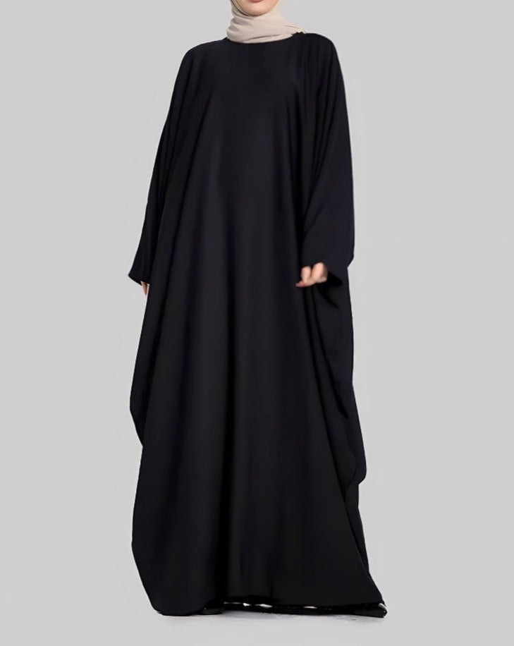 Batwing Abaya - Black
