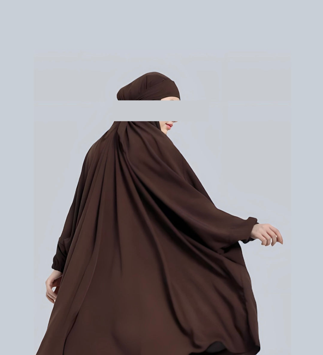 One-piece Jilbaab - Chocolate Brown