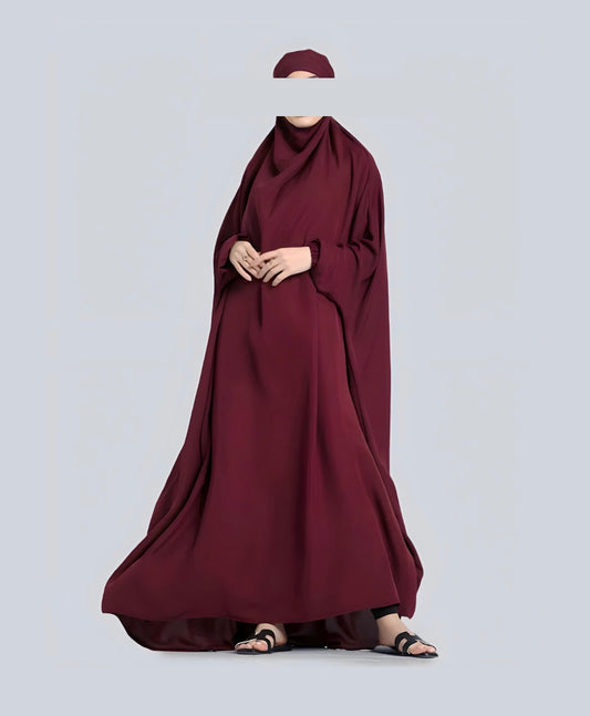 One-piece Jilbaab - Maroon